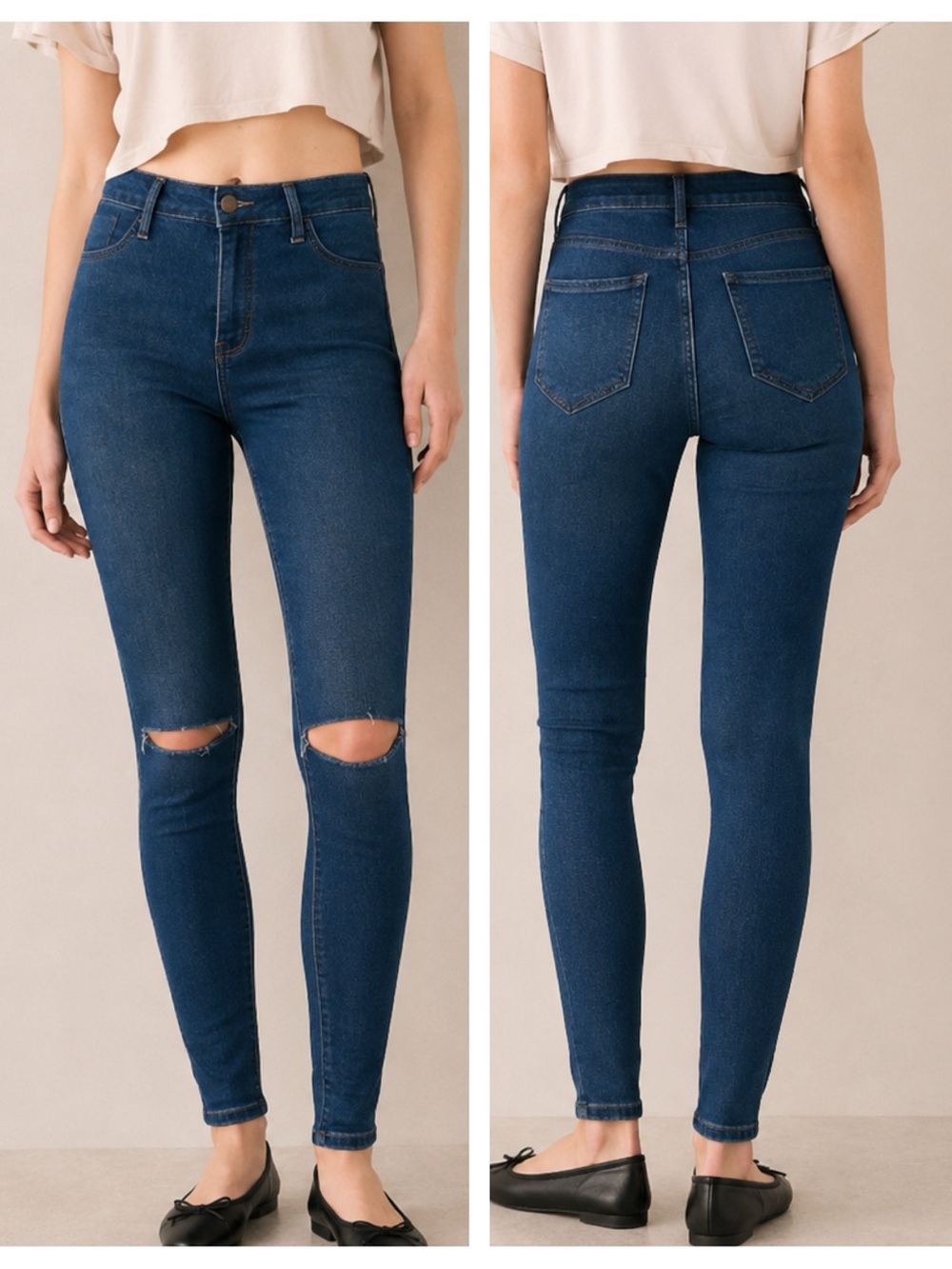NWT Fashion Nova Canopy High Waisted Medium Blue Washed Jeans Size 9
